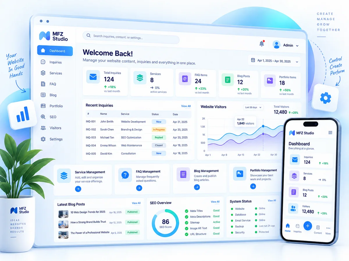 Admin Panel Layout