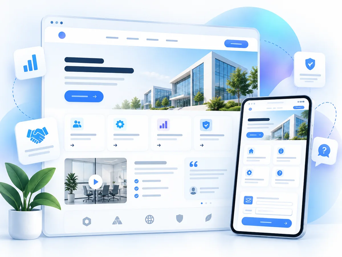 Business Website UI Concept